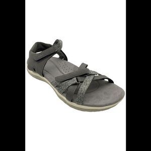 JBU Women's Sonia Flat Sandals Gray - Medium